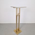 Regerncy Fratelli Orsenigo Zuil Messing Chrome Side Table 70 thumbnail 11