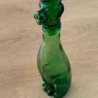 Vintage Empoli Glazen Hond Karaf Met Stop, Italië, Jaren thumbnail 6