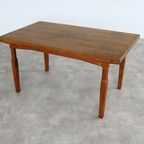 Brutalist Eettafel | Vintage Tafel | Eiken | Kjaernulf thumbnail 11