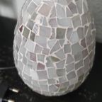 Oosterse Mozaïek-Lamp Tafellamp Egg-Lamp Wit Glas thumbnail 3