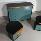 Giorgetti Set 1990 By Umberto Asnago Bed Sidetables / Sidetables / Sideboard With Drawers. thumbnail 3