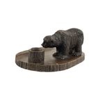 Grote Antieke Zwarte Woud Beer Pennenhouder Inktpot Schwarzwald 40Cm thumbnail 5