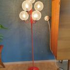 Vintage Kaiser Leuchten Vloerlamp Met 7 Glazen Bollen thumbnail 3