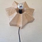 Vintage Keramiek Stervorm Wandlamp Jaren 70 Design. thumbnail 7