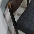 4x Vintage Eetkamerstoelen - Jaren '60, Bruin, Grijs thumbnail 7