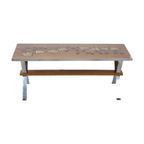 Vintage Keramische Salontafel Tegeltafel Adri Belarti Seventies Design 109Cm thumbnail 5