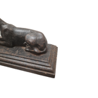 Frans Gietijzeren Beeld Van Hazewindhond thumbnail 6