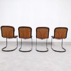 Willy Rizzo Stoelen - Cognac Leder - Cidue Italy thumbnail 15