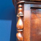 Antieke Vintage Biedermeier Kast, Meidenkast, Mahonie thumbnail 7