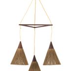 Deense Teak Hanglamp Met Touw 61859 thumbnail 2