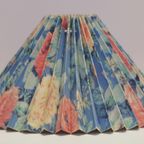 Vintage Plissé Lampenkap Felblauw Bloemen thumbnail 4