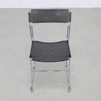 4X Dining Chair In Perforated Metal By Arrben Italy, 1980S thumbnail 8