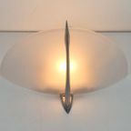 Vintage Blauet Wandlamp Glas Alu Postmodern Wall Lamp Spain thumbnail 8