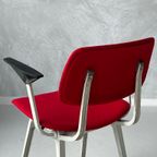 Revolt Stoel Friso Kramer Vintage Ahrend Rood Stof Kvadrat thumbnail 4