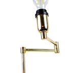 Goudkleurige Zwenk Lamp Regency Scharnierende Tafellamp 44Cm | Kerst thumbnail 4