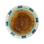 Polychrome Bloempot Vaas Catteau Boch Keramis Art Deco Ca. 1922 thumbnail 4