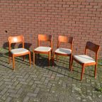 Retro Scandinavisch Design Eethoek Tafel Met 4 Stoelen thumbnail 4