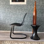 4X Willy Rizzo “All-Black” Chairs For Cidue, Ca 70S thumbnail 18