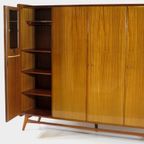 Vintage Scandinavisch Design 4-deurs Kledingkast In Teak, 1960s thumbnail 4