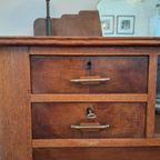 Vintage Dressoir In Art Deco Style, Buffet Kast Met Vitrine thumbnail 15