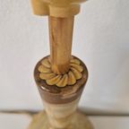 Albast Messing Lampenvoet Vintage Lamp thumbnail 2