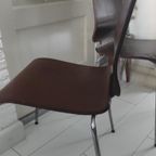 Vintage Stoelen Ikea Gilbert Bruin 2X thumbnail 9