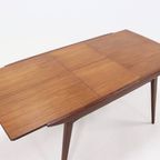 Extendable Teak Dining Table By Louis Van Teeffelen For Webe 1950'S thumbnail 10