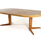 Bernhard Pedersn And Son Eiken Ronde 2x Verlengbare Eettafel Tafel Vintage 'bogvad' Deens Design thumbnail 8