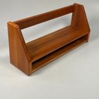 Vintage Wandplank, dyrlund Massief Teak, Denemarken 1970's thumbnail 7