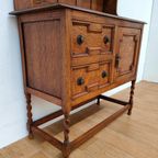Vintage Landelijke Brocante Keukenkast, Barkast, Wandkast, Buffetkast, Ladekast thumbnail 10