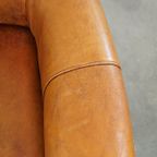 Comfortabele, Gezellige Armchair Gemaakt Van Schapenleer Met Een Correcte Afwerking Met Siernagel thumbnail 9