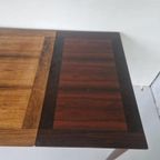 Vintage Pallisander Uitschuifbare Tafel Deens Design. thumbnail 13