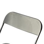 Giancarlo Piretti - Plia Lucite Folding Chair By Castelli - White Seat / Chrome Frame thumbnail 6