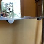 Vintage Staande Kapstok Met Spiegel Aluminium Frans thumbnail 10