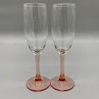 Set Vintage Flûtes Roze Steel 2 Stuks thumbnail 4