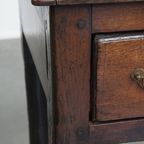 Antiek Engels Eikenhouten Dressoir/ Side Table Uit Eind 18e Eeuw Met Mooie Originele Details thumbnail 9