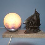 Art Deco Verlichting Tafellamp Bureaulamp Lampen Lamp Lampje Boot Schip Vissersboot Zeilen Zeil Z thumbnail 5