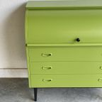 Vintage Opgeknapte Secretaire Bureau Werkplek Klepburo thumbnail 8