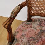 Brocante Vintage Franse Louis Xv Stoeltje, Fauteuil. 904 thumbnail 8