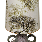 Jaren 70 Vloer Lamp – Fat Lava – Stoffen Kap -(mm09) thumbnail 7
