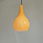 Scandinavische Hanglamp In Honingkleurig Opaline, Jaren 60 thumbnail 10