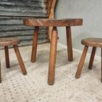 Vintage Brutalist Set Tafel En 2 Krukjes 60S thumbnail 5