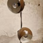 Vintage Vloerlamp Bruine Bollenlamp Bollamp Gepo , Herda ? thumbnail 3