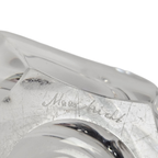 Kristalunie Maastricht - Max Verboeket - Transparant Dubbelwandige Vaas - 1960´s thumbnail 3