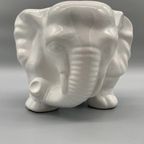 Grote Bloempot Olifant Wit thumbnail 3