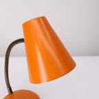 Vintage Tafellamp Metaal Oranje thumbnail 4