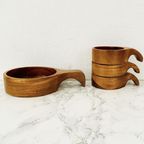 Deens Design Teak Houten Schalen Set thumbnail 4