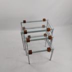 Midcenturymodern Steel Wood And Glass Mimiset . €325 thumbnail 5