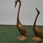 Vintage Messing Beeld Zwanen Of Ganzen, Rosenthal Netter thumbnail 4