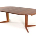 Ronde 2x Verlengbare Massief Teak Deens Eettafel Tafel Vintage thumbnail 18